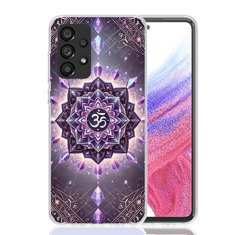 Мандала Чакра Настойчивость Йога Чехол для Телефона Для Samsung Galaxy A52 A32 A22 A12 A02S A50S A30S A51 A31 AA71 Note 20 Ultra 10 S10 Plus G