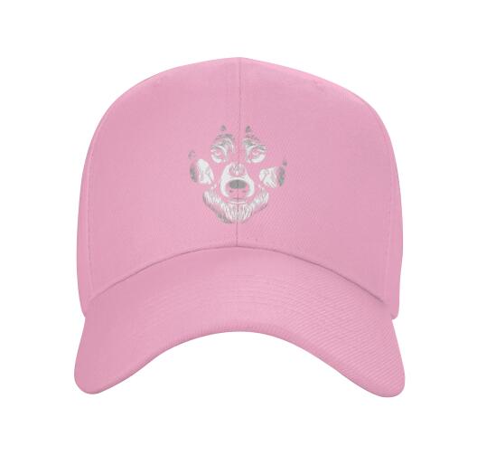 Wolf Paw Baseball Cap Adjustable Dad Hat Unstructured Cotton Hat Unisexs Cap Polyester Adult Unisex Four Seasons Casual Snapback