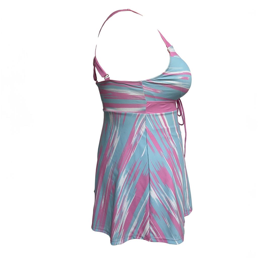 2024 женский сексуальный большой размер с цветочным принтом купальник женский летний комплект из двух предметов танкини модное монокини пляжная одежда банный костюм