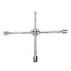 4 Way Lug Wrench Cr Plated Steel Tire Lug Nut Wrench for Cars Light Trucks SUVs RVs Pickup