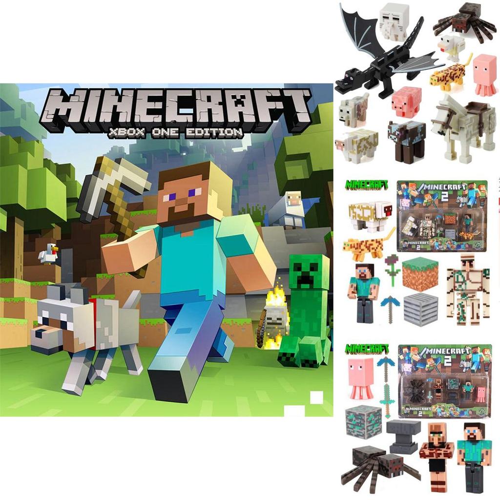 Коллекция фигурок-пазлов Minecraft Высококачественный домашний декор и подарок для геймеров