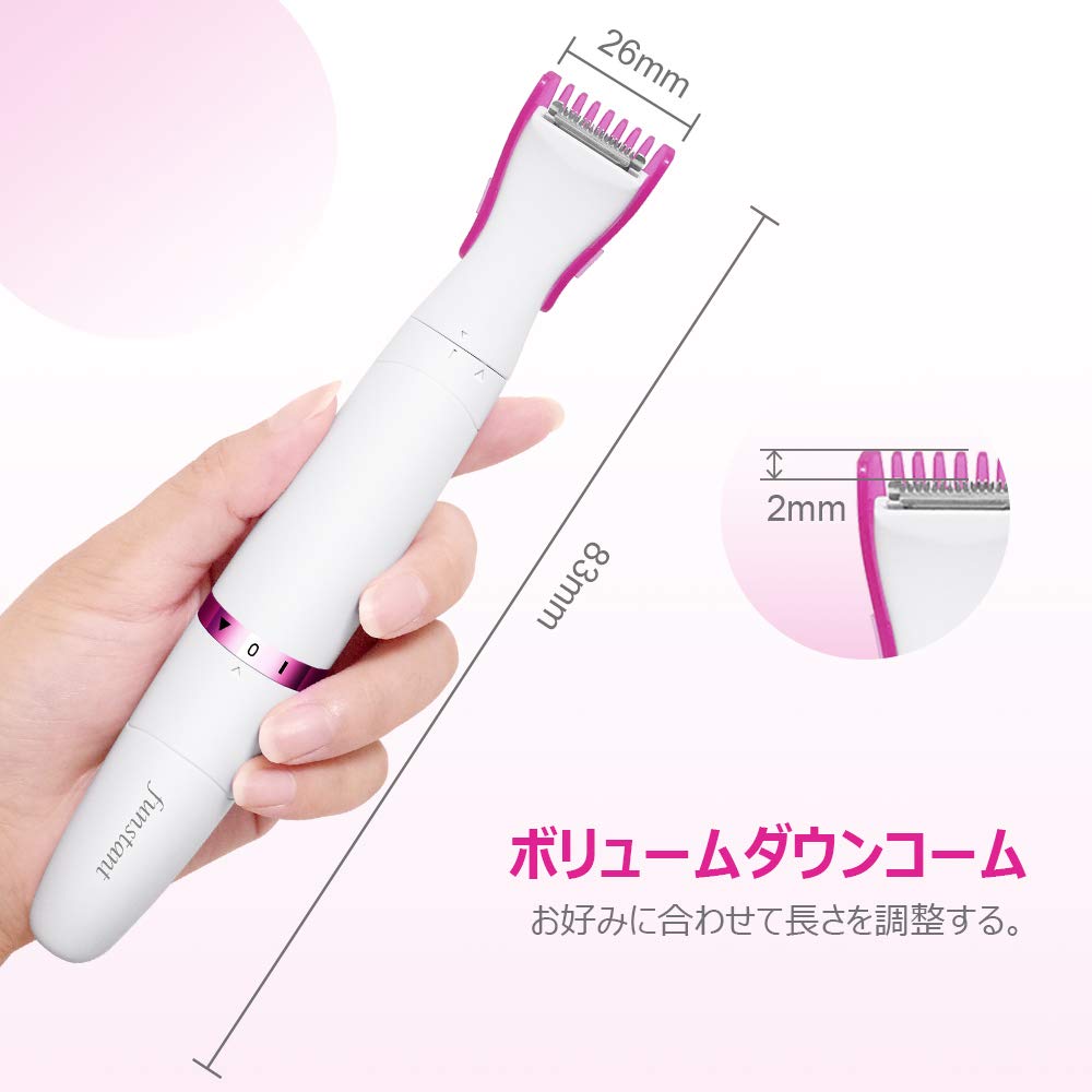 Funstant VIO Shaver Trimmer Pubic Hair Shaver VIO Shaver Shaver for Women VIO Zone Shaver Unwanted Hair Removal Ladies Shaver Bikini Line Care Battery