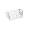 Simple Divided Book Stand Save Space Clear Bookshelf Desktop Sorting Rack  Study Supplies