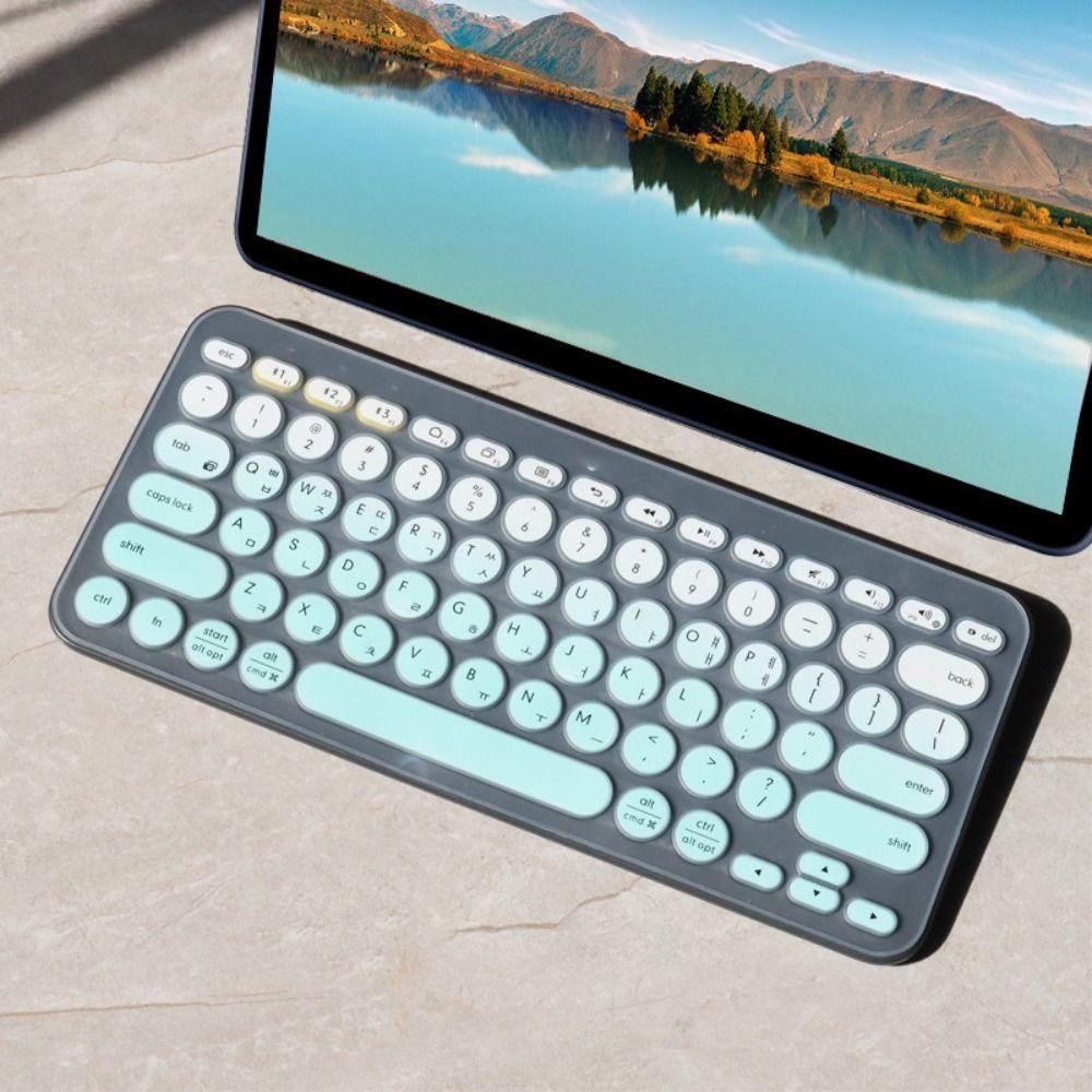 TPU Korean Keyboard Cover Transparent Protective Skin for Logitech K380