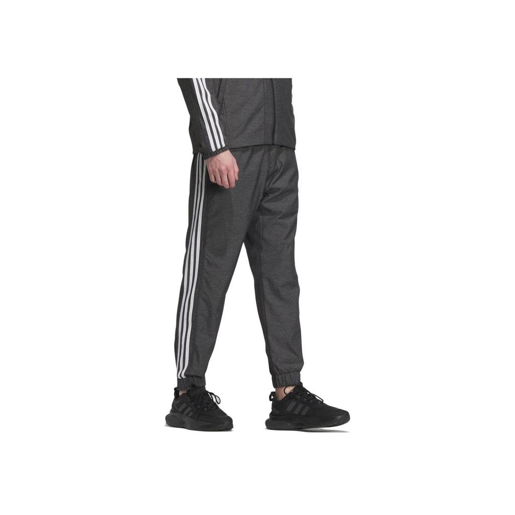 adidas Винтажные спортивные джоггеры с полосатым принтом в виде букв, трикотажные джоггеры для мужчин, черные IK7352