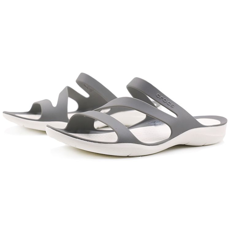 Crocs Swiftwater Легкие Удобные Спортивные Шлепанцы Женские сандалии Серый 203998-06X