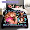Hannah Montana Pattern Bedding Home Decoration Birthday Gift ( 1 duvet cover + 2 pillowcase, without core),fan merchandise.