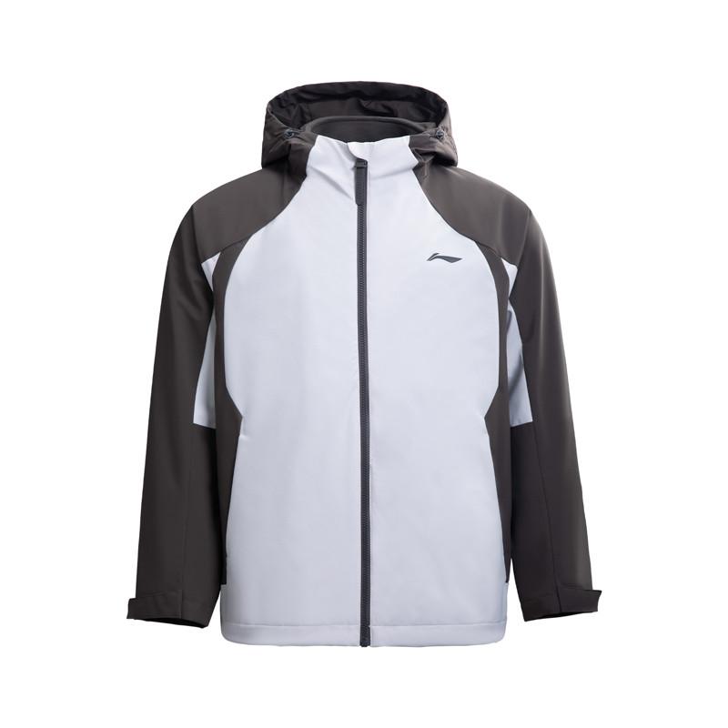 Li-Ning Универсальный Модный Комплект Три-в-Одном: Толстовка с Капюшоном из Флиса и Флисовые Вязаные Длинные Штаны, Повседневный Спортивный Костюм, Мужские Комплекты AWBV167-2+AKLVC87-1