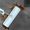 Flat Floor Mop Steel Handle Free Hand 360°Spin Microfiber Mop Dry Wet Kitchen Clean