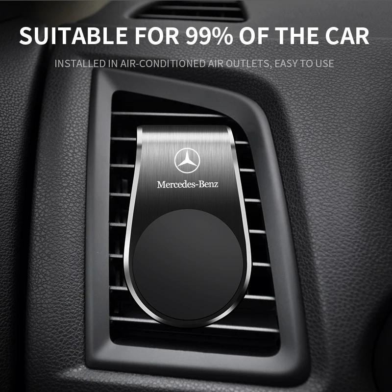 AABIG1 Magnetic Car Phone Holder Magnet Mount Mobile Phone Stand Stickers For Mercedes-Benz C450 C180 C200 C220 C250 C300 C400 W205