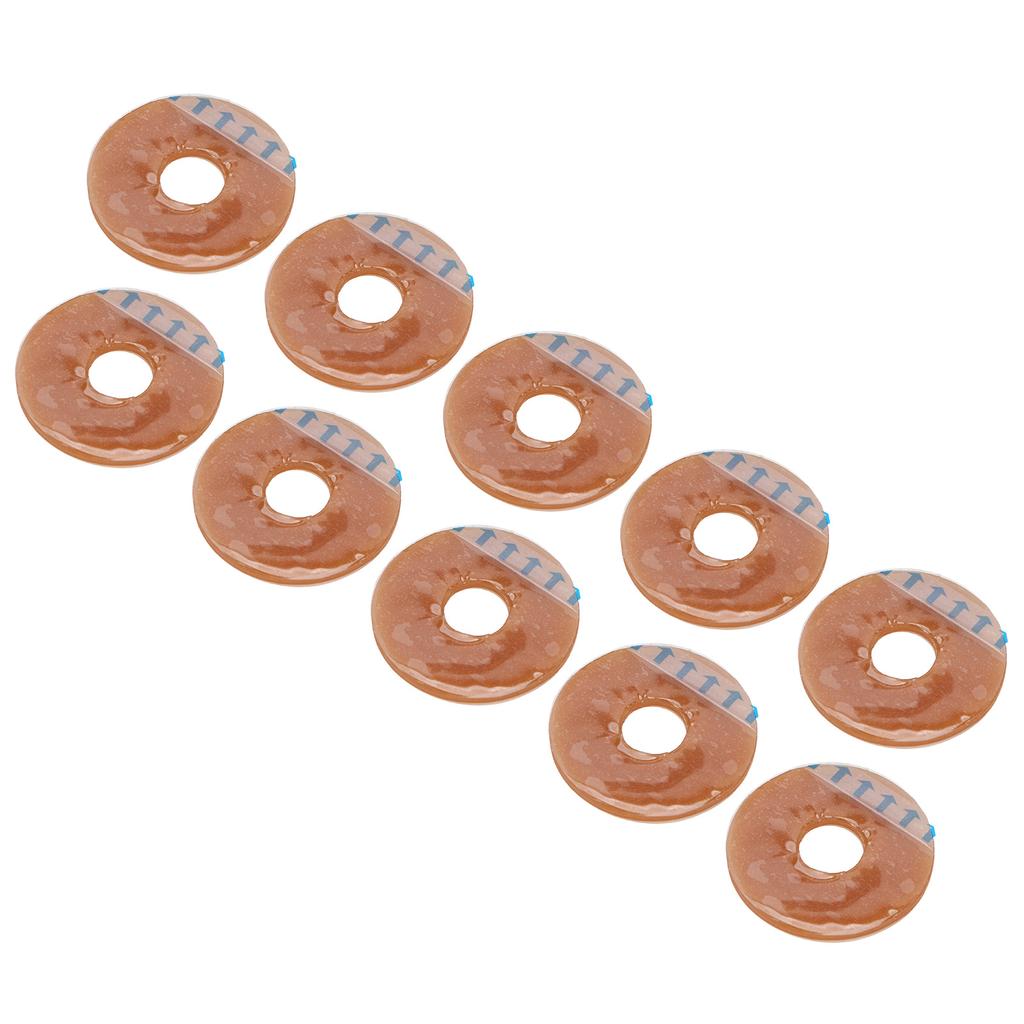 10pcs Ostomy Bag Barrier Silicone Malleable Leakproof Skin Protecting Corrosion Resistant Colostomy