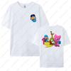 Повседневный Стиль Мультяшный Милый POCOYO Графический Хлопковые Футболки Мужские Женские Мягкие Короткий Рукав Летние Анимация Отпуск Дышащие Топы