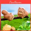 Adorable Forest Squirrel Resin Figurine For Creative Miniature Garden Decor