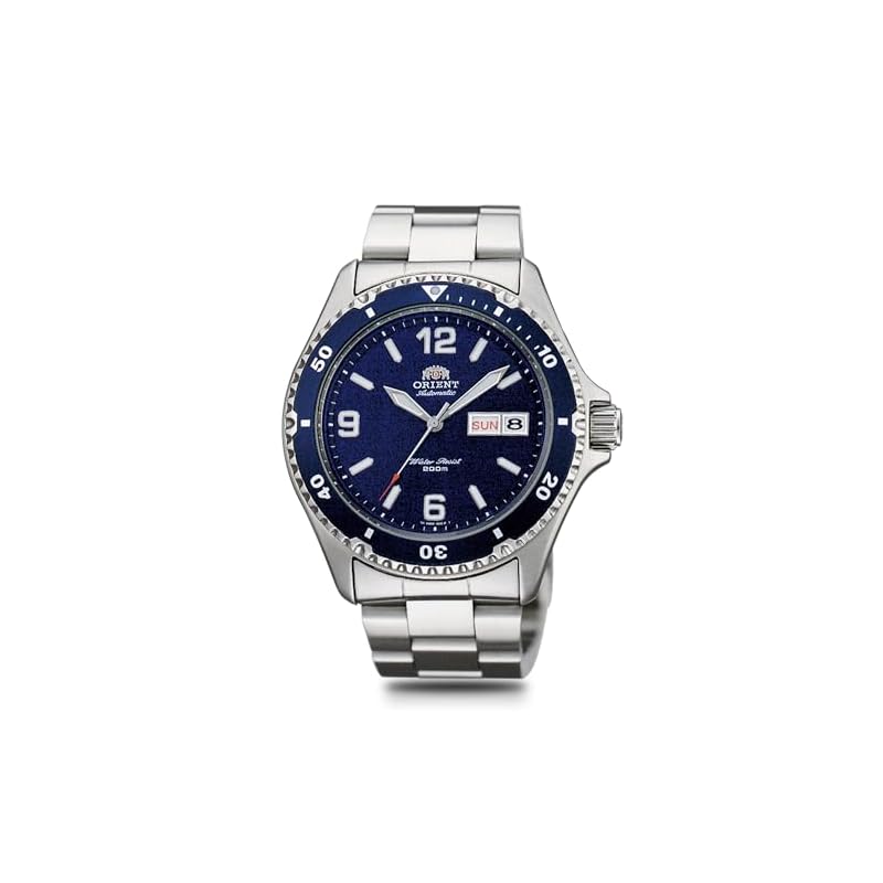 Автоматические дайверские часы Orient Mako, мужские, темно-синие, SAA02002D3, с гарантией японского производителя