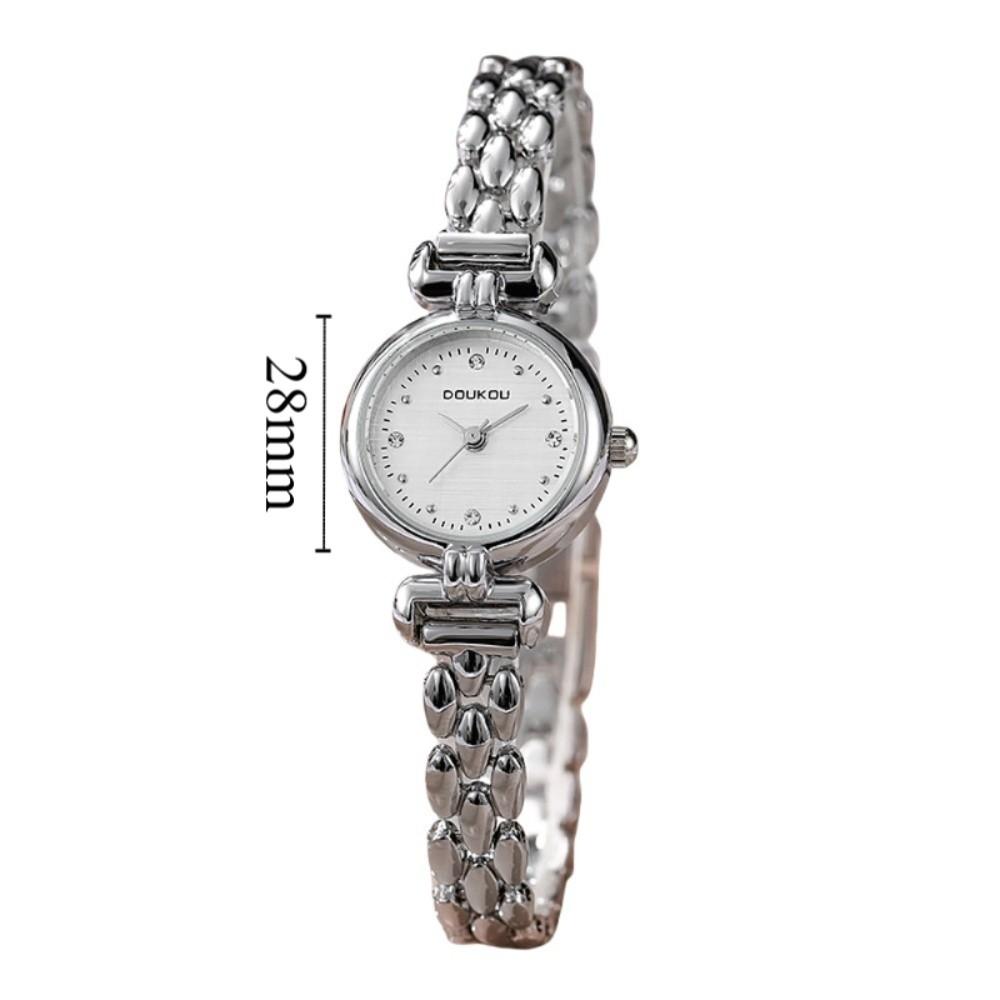 Luxury Bracelet Watches Round Shape Wristwatches Simple Elegant Bangle Bracelet Fashion Accessory
