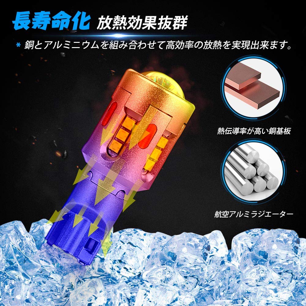 Светодиодный задний фонарь Mixsuper T16, взрывоопасный свет, совместимый с новым стандартом технического осмотра транспортного средства, медный алюминий 6000K 3000LM 11W, задний фонарь заднего хода