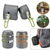 Портативный набор посуды для кемпинга, мини-газовая плита, кастрюля, сковорода, набор для приготовления пищи на природе, в походах, путешествиях, пикнике.