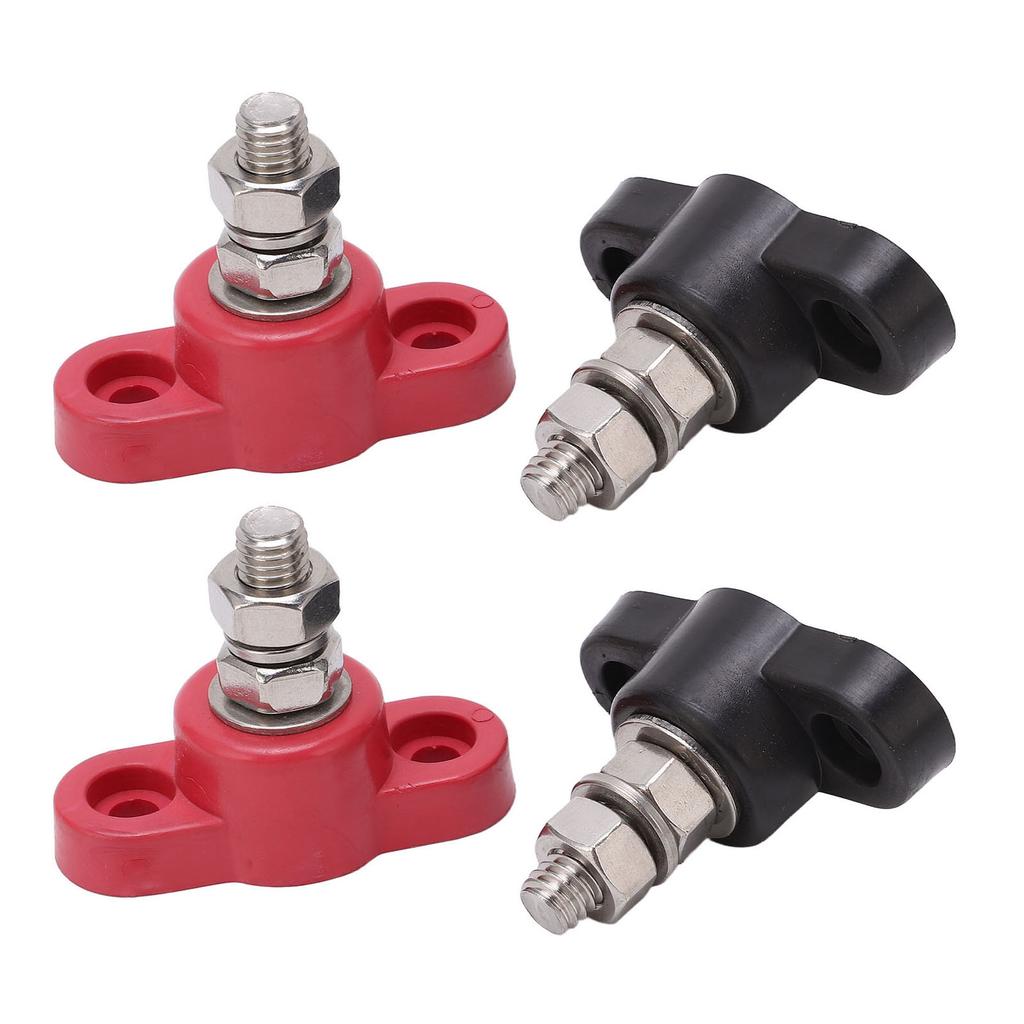 Battery Terminal Blocks 12V 24V  Red Black Power Stud Battery Junction Block Post Power Terminal Blocks