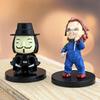 10pcs Anime Film Series Chucky Freddy Joker Jason Action Figure Toys Model Halloween Doll Gift
