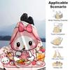 1pc My Melody's Sweet Breakfast Adventure Blanket, Soft Throw for Home Decor, Gift Idea, Suitable for All Seasons, Living Room, Travel, Camping, Car B