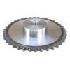 Hardened Chain Sprocket with Flange, Hub 16B-1 (R1 1) Z-38 Outer Diameter - 319.2 MORGA