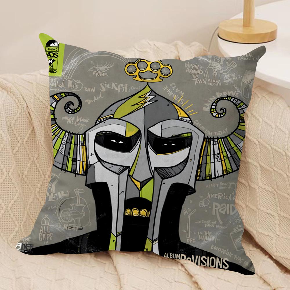 M-MF D-Doom Madlib Наволочка Мягкий Плюш Двусторонняя Печать Подушка для Дивана Наволочка | Уютный Всесезонный Прочный Декор Подарок