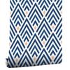 Blue Geometrical Lines Modern Wallpaper Personality Clothing Store Wall Home Renovation PVC Waterproof Thickened Self-Adhesive