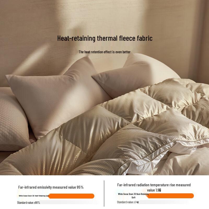 LOVO Premium White Goose Down Winter Comforter