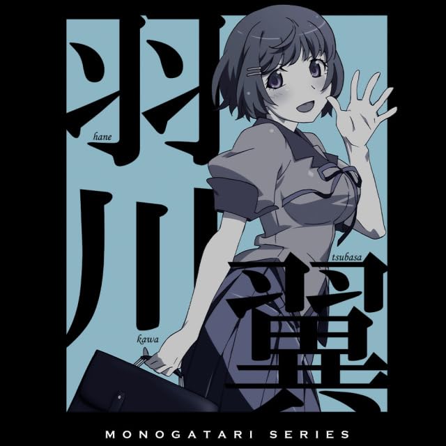 Футболка размера L из серии Monogatari Ханекава Цубаса