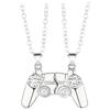 Магнитное ожерелье для пар, ожерелье из металлического сплава с подвеской в ​​виде геймпада, игровая консоль