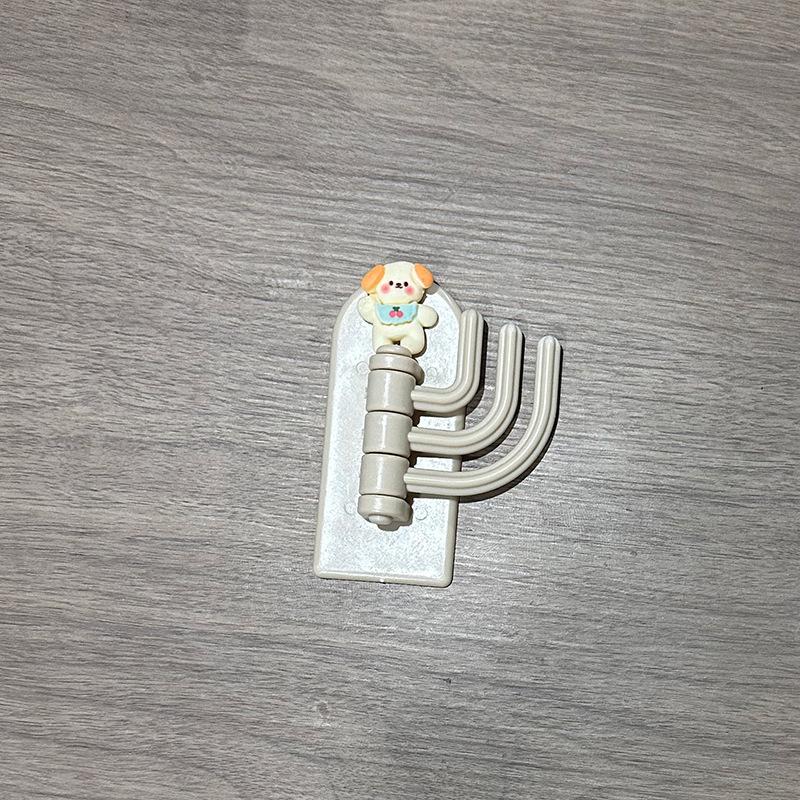 2 шт., непробиваемый крючок, милый бесследный три крючка, прочный клейкий настенный крючок за несущим липким крючком, поворотная вешалка для ключей