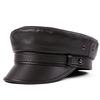 Autumn and Winter Europe and America Middle-aged and Elderly Motorcycle Men Leather Rock Pirate Cap Captain Cap Outdoor Flat Cap