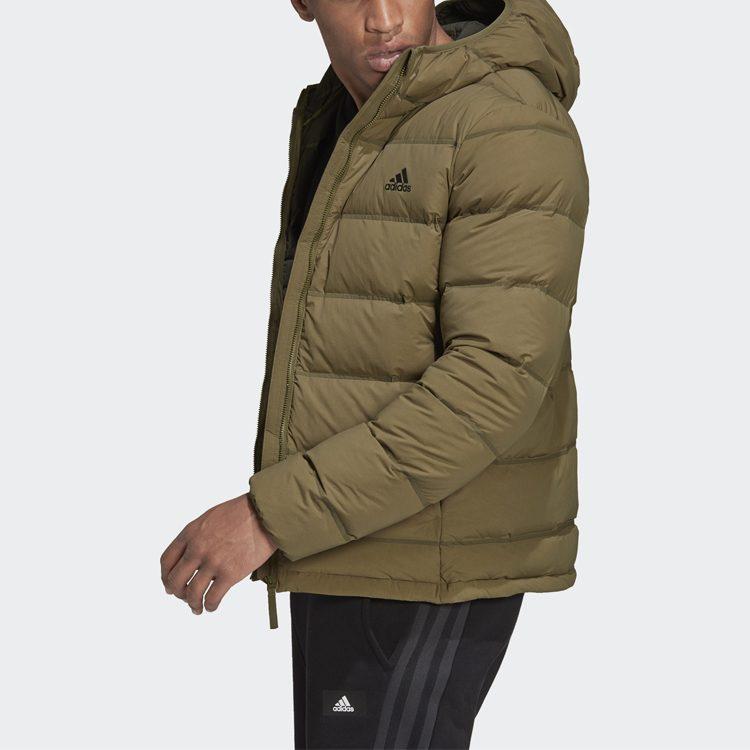 adidas Мужская пуховая куртка Helionic Зеленая GT9235