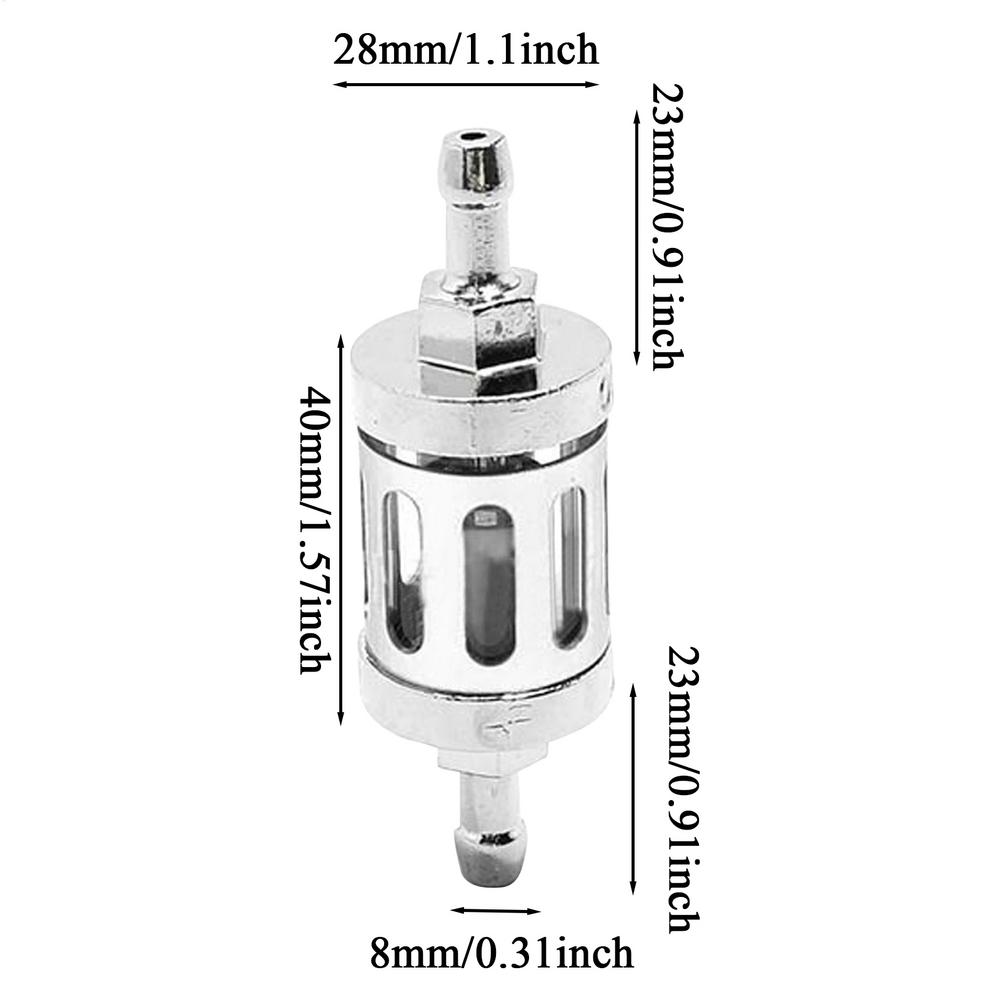 Масляный фильтр для мотоцикла 8мм Сменный масляный фильтр Металлические мотоциклетные запчасти для скутера квадроцикла внедорожника снегохода Модификация