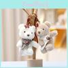 Bear Teddy Shawl Plush Keychain Cartoon Animal Doll Decoration Bag Gift Pendant
