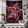 Wall Hanging Tapestry With Custom Name & Text, Korn Decorative Tapestry For Bedroom