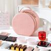 PU Leather LED Makeup Bag with Mirror Adjustable Dividers Lighted Cosmetic Storage Box  Vanity
