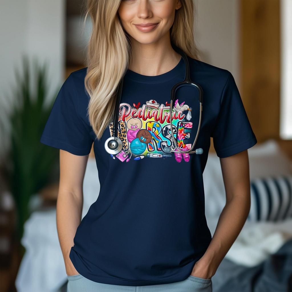 Trendy Pediatric Nurse Essential Unisex T-Shirt and kids tshirt