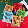 Creative Cartoon Christmas Stationery Set - 6-Piece Handbag Gift Box for Students