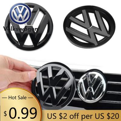 Для VOLKSWAGEN VW 2 шт. Автомобильные накладки на решетку радиатора/задний значок, наклейка с логотипом для Volkswagen VW POLO Scirocco GOLF 5 6 7 8 MK5 MK6