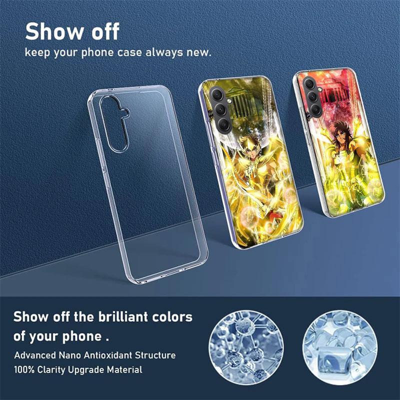 Saint Seiya Knights Of The Zodiac Phone Case for Samsung A16 A26 A36 A56 A17 A37 A57 A07 A06 A02S A03 A04S A05S Galaxy Note 20 1