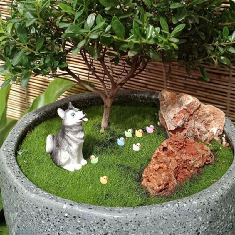 50/100x Tiny Ducks Mini Duck Glow In The Dark Mini Resin Figure Miniature