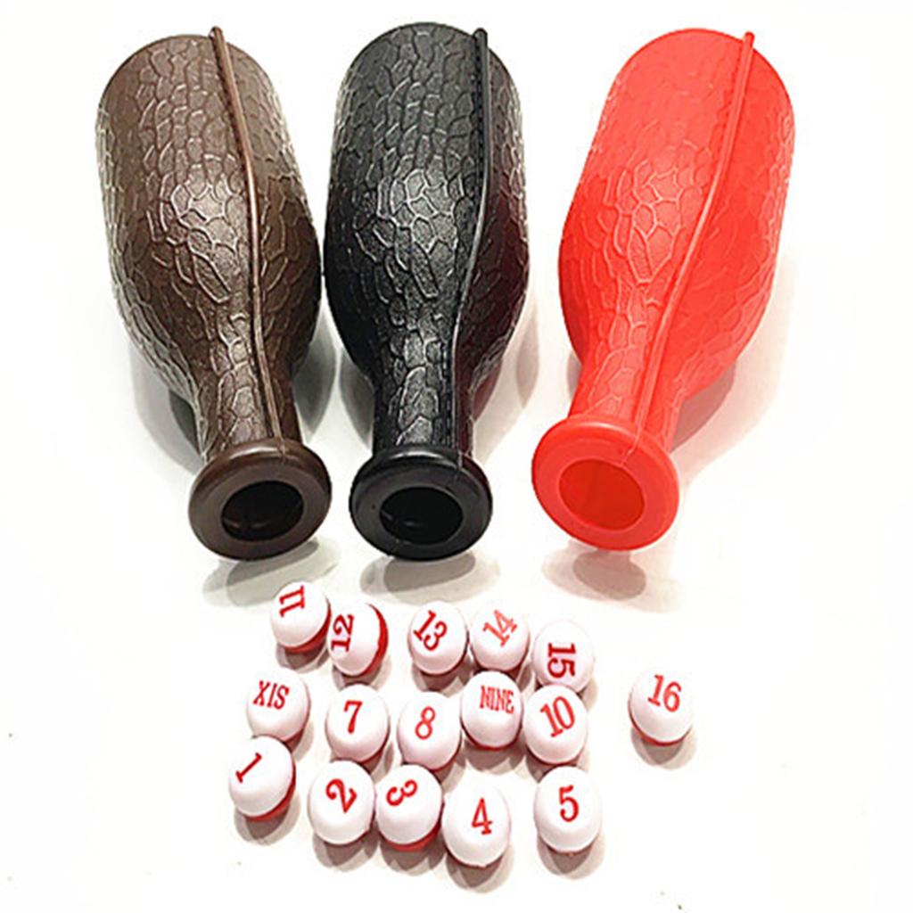 Billiard Pool Shaker Bottle Billiard Shaker Bottle 16 Numbered Tally Balls Pool Dices Billiard Entertainment Accessory