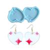 Valentine's Day Series Earring Silicone Mold Suitable for Epoxy Resin Diy Craft Earrings Pendant Earrings Jewelry Making