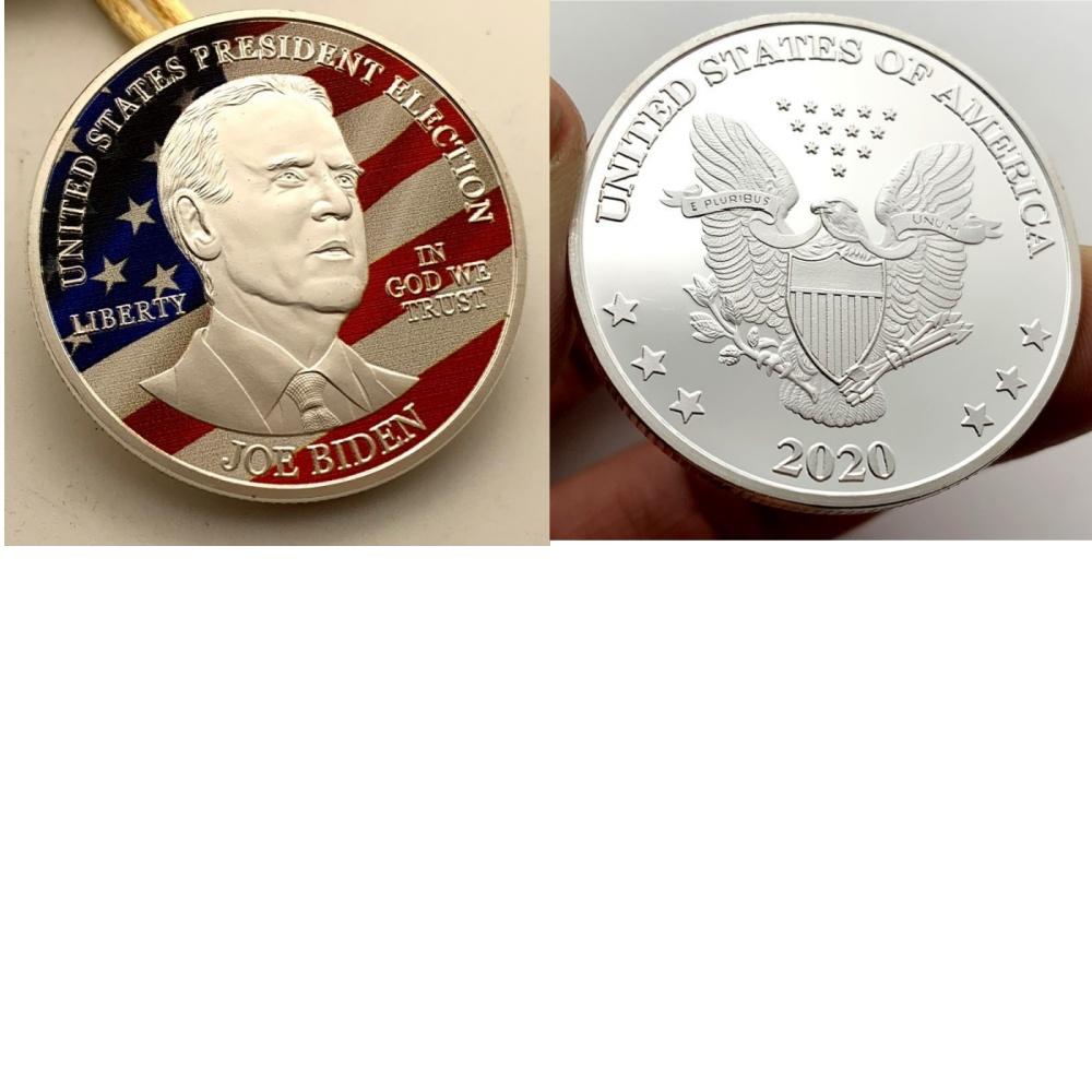 Gold Coin, 2020 Biden Gold Plated Commemorative Coin, Collector's Coin, Character Gold Coin, Coin Commemorative Badge