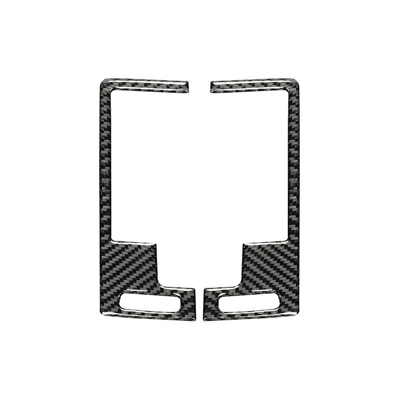Carbon Fiber Car Central Control Air Outlet Vent Trim Frame Decorative Sticker For Nissan 350Z 2006-2009 Interior Accessories