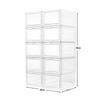 Магнитный прозрачный жесткий пластиковый выдвижной ящик для обуви - Компактная утолщенная полка для хранения обуви