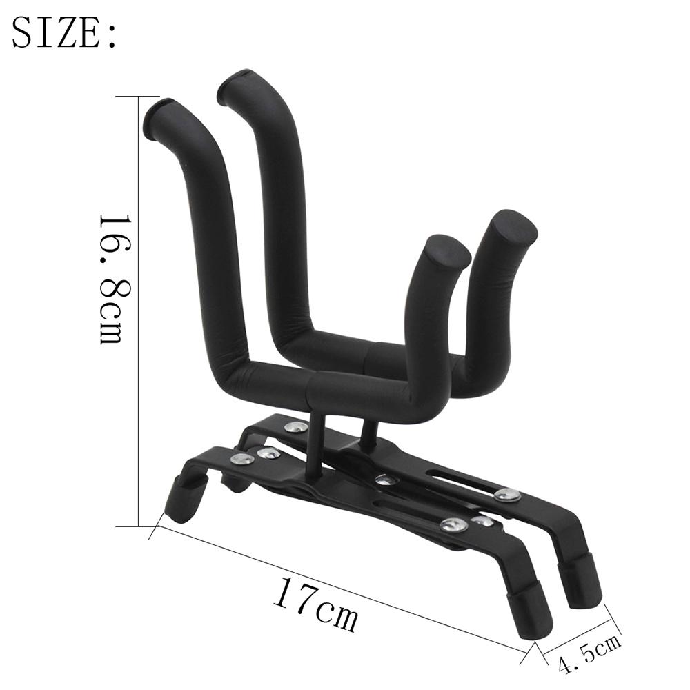 Universal Foldable Ukulele Violin Stand Bracket Adjustable Metal Holder for Ukuleles 4 4 3 4 1 2 1 4 Violins Black
