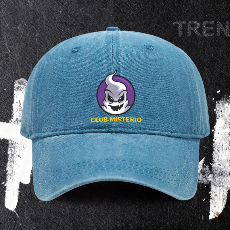 pc Adjustable Baseball Cap Featuring Misterio Ghost Design Lightweight Printed Craft WomenS Hat Misterio Club Trendy Pri