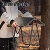 Портативный складной стол Легкий Прочный металлический каркас Складывающийся пополам стол Для улицы Кемпинга Туризма Бэкпэкинга Барбекю Тактический Складной стол